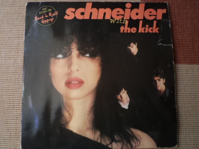 schneider with the kick rock&amp;#039;n&amp;#039;roll gypsy 1991 disc vinyl lp muzica punk rock VG foto