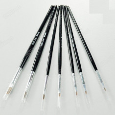 set de 7 pensule pentru manichiura / gel / acril / unghii false / nail art / pictura foto
