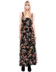 Rochie dama lunga de vara ,maxi, PULL BEAR imprimeu floral(Zara Group Inditex) foto