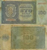 Croatia 100 kuna 1941, circulata, 30 roni, Europa