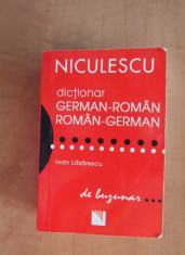 Dictionar german roman / roman german de buzunar - Editura Niculescu foto