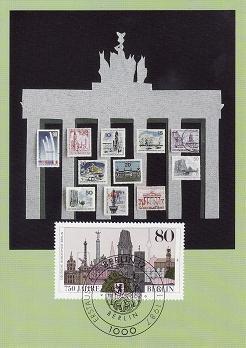 8038 - Germania Berlin carte maxima 1987 foto