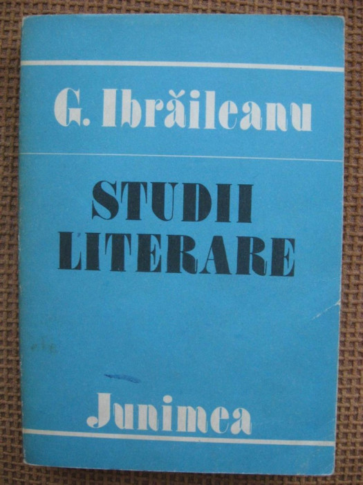 Garabet Ibraileanu - Studii literare