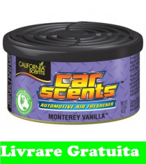 Odorizante auto California Car Scents odorizant Monterey Vanilla vanilie foto