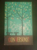 CONVERSONS! MOSCOVA 1971,GHID DE CONVERSATIE FRANCEZ-RUS,ILUSTRATII IN TEXT,RAR DE COLECTIE ,STARE BUNA