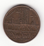 Franta 10 franci 1977- diam. 26 mm.