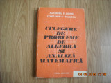 CULEGERE DE PROBLEME DE ALGEBRA SI ANALIZA MATEMATICA-AL.LEONTE SI P. NICULESCU