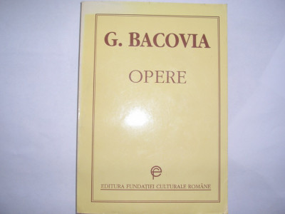 GEORGE BACOVIA - OPERE,rf2/1 foto