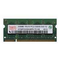 Memorie Hynix 256MB CL5 DDR2-667 SODIMM, HYMP532S64BP6-Y5 (1108) foto