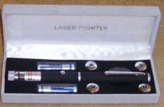 LASER POINTER verde 500 mW cu 5 capete foto