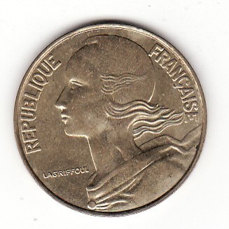 Franta 20 centimes 1997 foto
