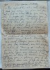 Scrisoare olografa a scriitorului Romulus Vulpescu, in limba franceza