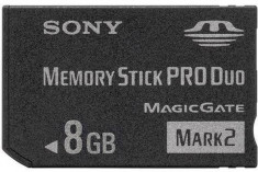 Card Memory Stick PRO Duo ProDuo 8GB pentru Sony PSP / Camere Foto Video MADE IN JAPAN foto