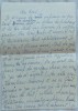 Scrisoare olografa a scriitorului Romulus Vulpescu, in limba franceza, 1