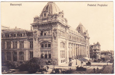 Bucuresti carte postala Palatul Postelor,aprox 1920,edit Libraria Socec &amp;amp;amp;amp; Co,PERFECTA foto