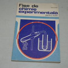 Fise de chimie experimentala - pentru licee - Vasile Cristea - 1976