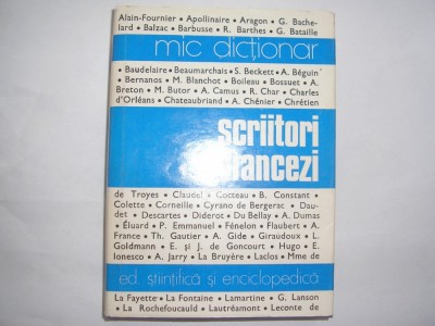 SCRIITORI FRANCEZI {Mic dictionar},RF2/3 foto