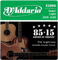 Corzi chitara acustica D&amp;#039;Addario EZ890 foto