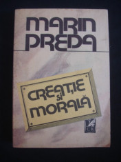 MARIN PREDA - CREATIE SI MORALA foto