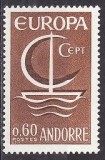 Andorra Franceza 1966 - Yv no . 178 neuzat