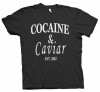 Tricou COCAINE &amp; CAVIAR, Bumbac, Maneca scurta