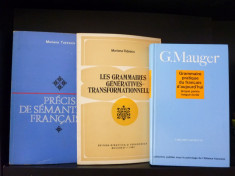 M. Tutescu - Precis de semantique francaise / Les grammaires generatives / Grammaire pratique du francais -G.Ma foto