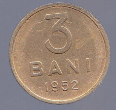 MNDRO 3 bani 1952 foto