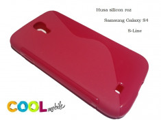 Husa silicon Samsung Galaxy S4 i9500 roz - model S LINE foto