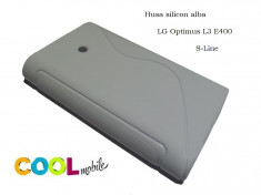 TRANSPORT GRATUIT!!! - SET - Husa silicon LG Optimus L3 E400 - S Line + Folie Protectie + Laveta microfibre foto