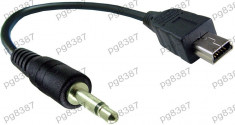 Cablu adaptor jack tata 2,5 mm-mini USB - 128012 foto