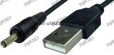 Cablu jack curent continuu 1,5 mm, tata-USB A - 127955 foto