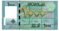 Liban 1000 livres 2011 UNC foto