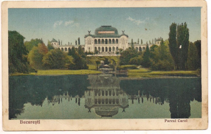 carte postala(ilustrata)-BUCURESTI-Parcul Carol