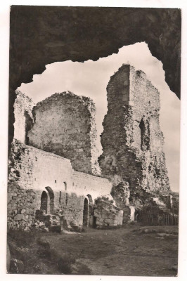 carte postala(ilustrata)-TARGU NEAMT-Ruinele cetatii Neamtului foto