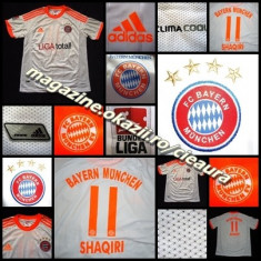 TRICOU SPORT BARBATI BAYERN MUNCHEN nr 11 SHAQIRI ALB ORANGE MANECA SCURTA foto