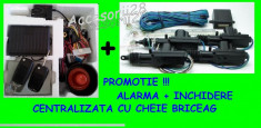 PROMOTIE !!!! ALARMA CHEIE BRICEAG + INCHIDERE CENTRALIZATA COMPLETA !!! PENTRU ORICE MODEL DE MASINA !! Raspund la orice intrebare in maxim 5 min! foto