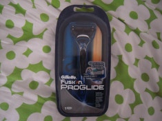 Aparat de barbierit Gillette Fusion PROGLIDE, fara rezerve SIGILAT + after shave STR8 FREEDOM AUTHENTICITY 100ml. NOU foto