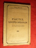 Radu Meitani- Pactul Societatii Natiunilor - Ed. 1934