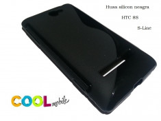 Husa silicon HTC 8S neagra - model S LINE foto