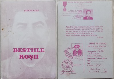 Stefan Cucu , Bestiile rosii , 1999 , cu autograf foto