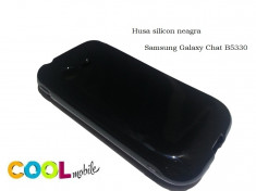 Husa silicon neagra Samsung Galaxy Chat B5330 foto