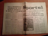 Ziarul sportul 28 octombrie 1972-echipa de fotbal a romaniei intalneste albania