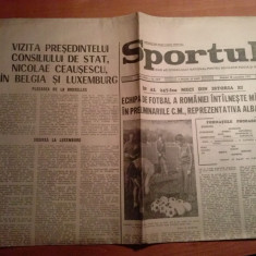 ziarul sportul 28 octombrie 1972-echipa de fotbal a romaniei intalneste albania