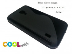 Husa silicon LG Optimus L7 2 P715 neagra - model S LINE foto