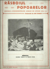 Revista RASBOIUL POPOARELOR - primul razboi mondial, nr.8 / 1914, cu ilustratii foto