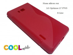 Husa silicon LG Optimus L7 P705 roz - model S LINE foto