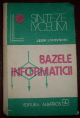 Leon Livovschi - Bazele informaticii foto