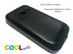 Husa silicon neagra Samsung Galaxy Ace Duos S6802 foto
