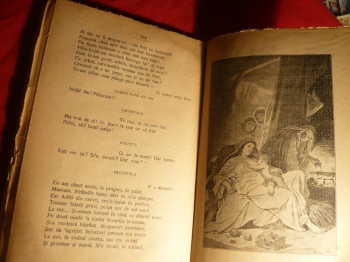 Calidassa - Sacontala -poema indiana- traducere de G.Cosbuc - ed. 1928