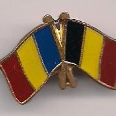 insigna-Steaguri prietene- ROMANIA-BELGIA
